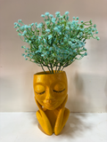 Golden Grace Resin Planter
