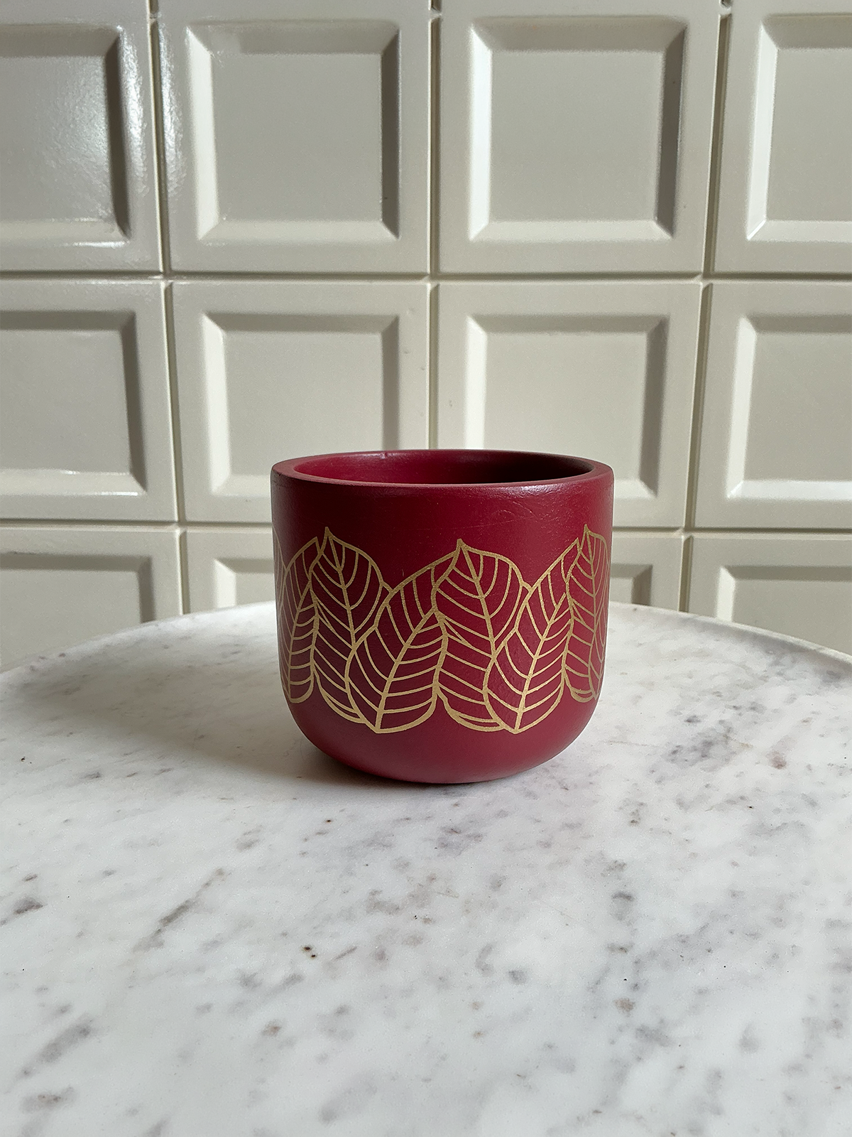 Golden Leaf Planter