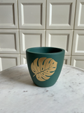 Golden Monstera Planter