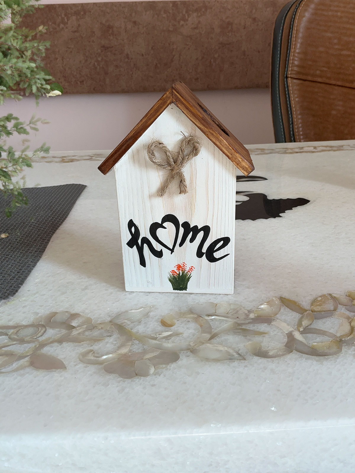 Home Sweet Home Resin Decor Planter