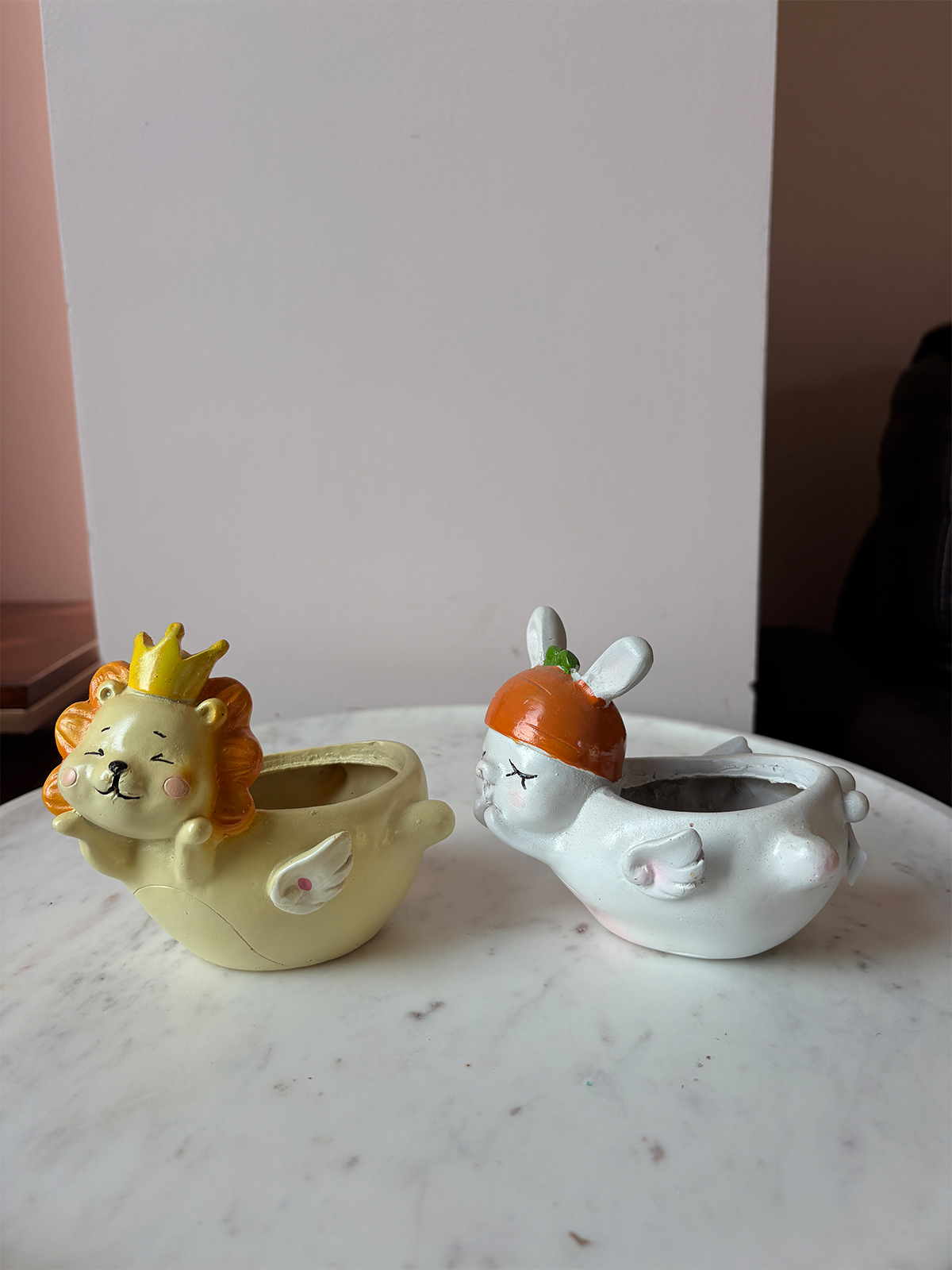 Little Wildlife Resin Planter Set