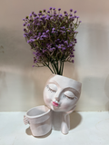 Serene Lady Resin Planter